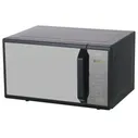 Отдельностоящая микроволновая печь Toshiba MM-EG24P(BM) с кварцевым грилем мощностью 1000 Вт выполнена в черном и серебристом цветах. Фронтальная панель изготовлена из прочного пластика и стекла, откр