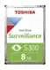 Накопитель на жестком магнитном диске TOSHIBA Жесткий диск TOSHIBA HDWT380UZSVA/HDETV11ZSA51F S300 Surveillance 8ТБ 3,5" 7200RPM 256MB SATA-III