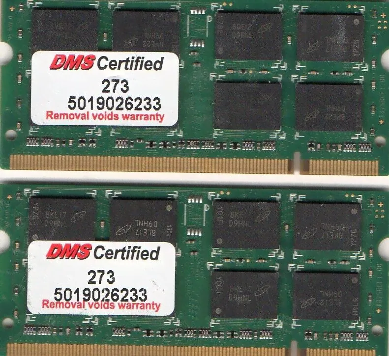 4GB Kit Toshiba Satellite A100 A105 A110 A200 A205 A215 A300 A305 A305D Memory
